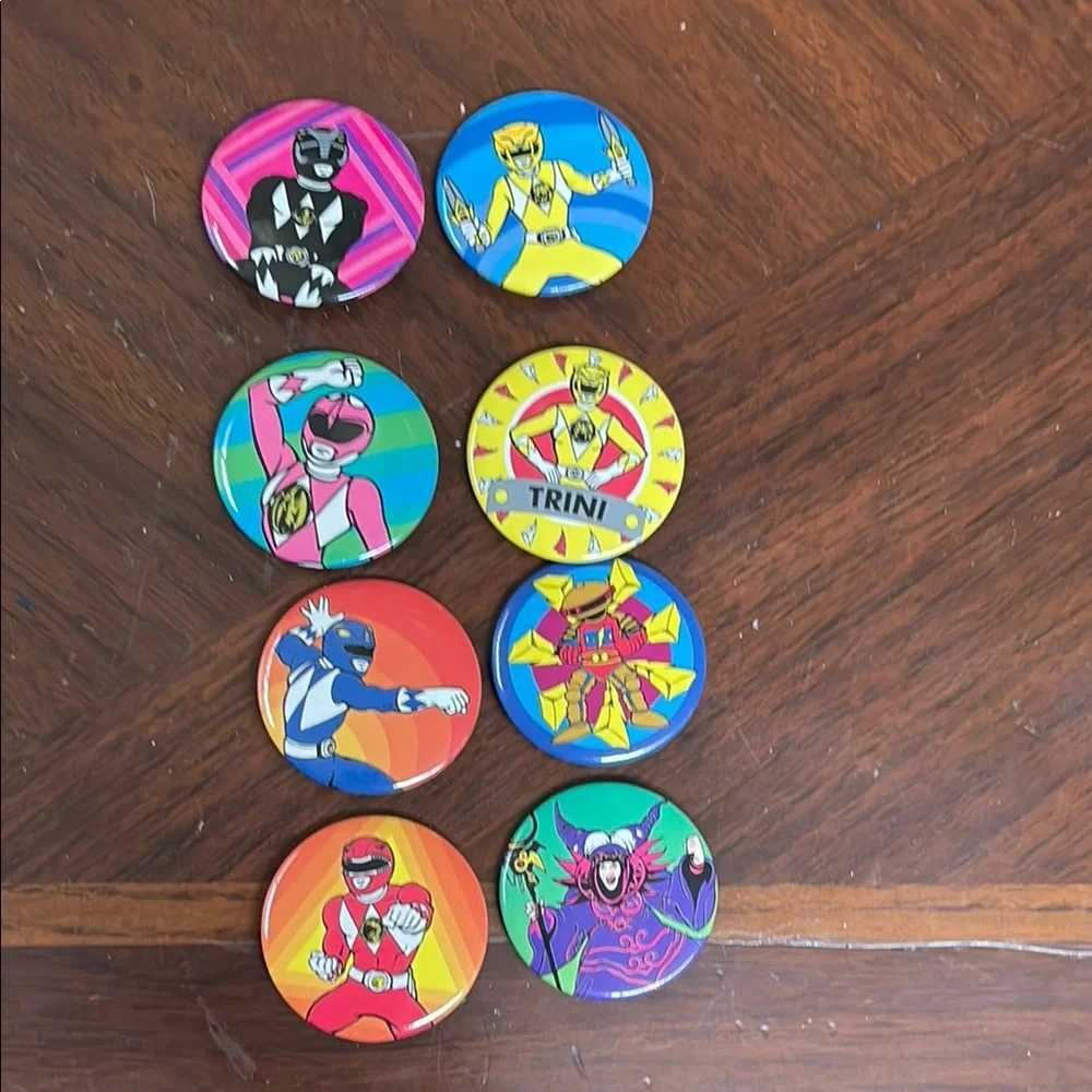 Power Ranger Button Set - Multicolor - Picture 1 of 3
